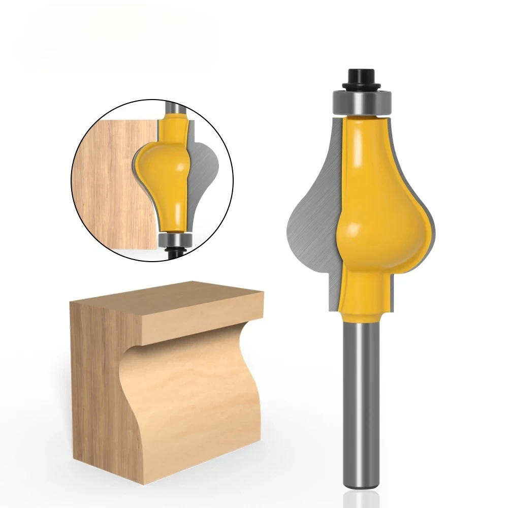

Bit 8mm Shank Handrail Router Bit Set - Standard/Flute Line knife Woodworking cutter Tenon Cutter for Woodworking Tool