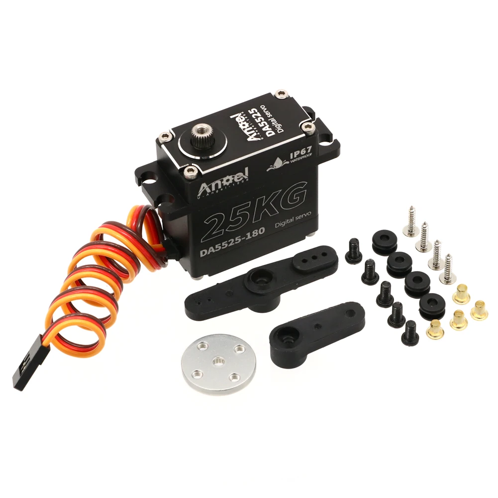 UAngel DA5515 15KG DA5525 25kg DA5535 35KG Waterproof Digital Servo Aluminum Case Metal Gear High Torque for 1/8 1/10 1/7 RC Car