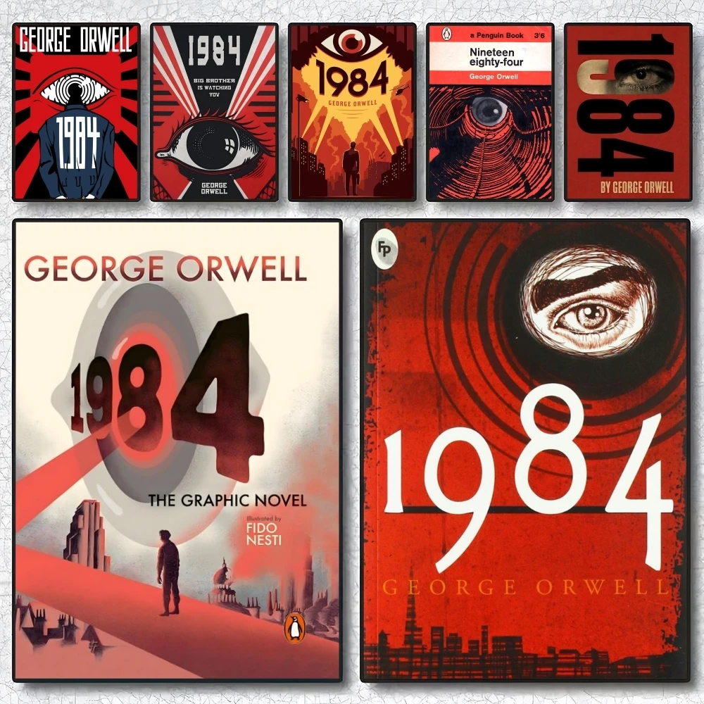 

N-Nineteen E-Eighty-Four Poster Holiday Gifts Designed For Home Restaurant Office Space Corridor Wall Art