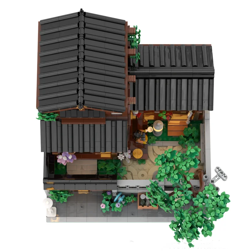 Custom 2769 PCS MOC Modular Building Series Blocks Traditional Wooden House Model Educational DIY Assembly Set Kid Birthday Gift