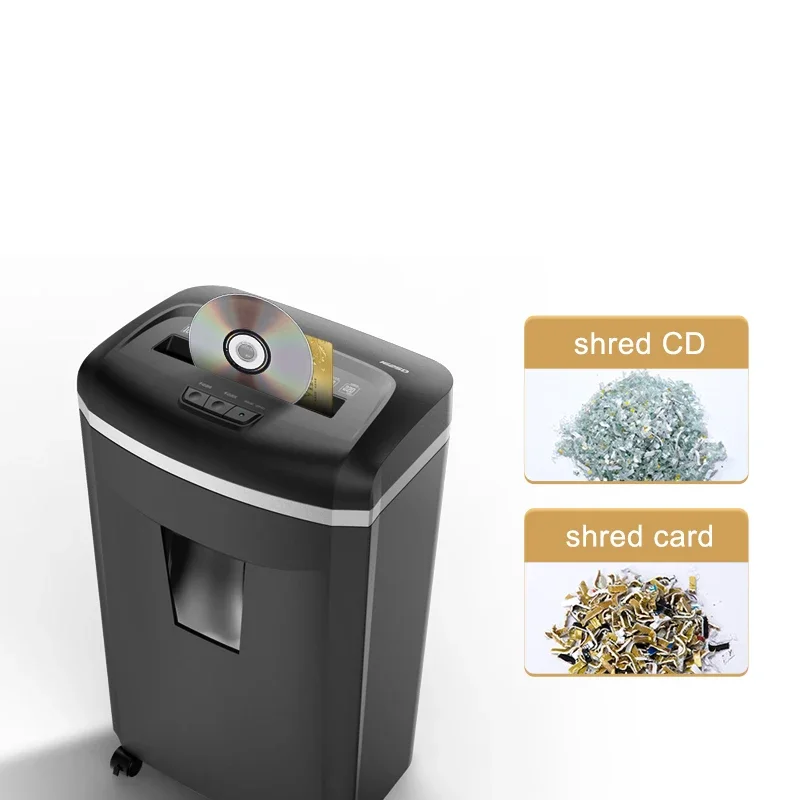 

Portable 15 Sheets A4 Paper Shredding Machines Cross Cut Paper Shredders For Home Use Heavy Duty