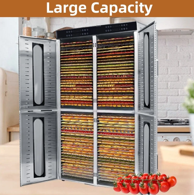 Commercial large-layer dried fruit machine double-layer stainless steel food air drying
