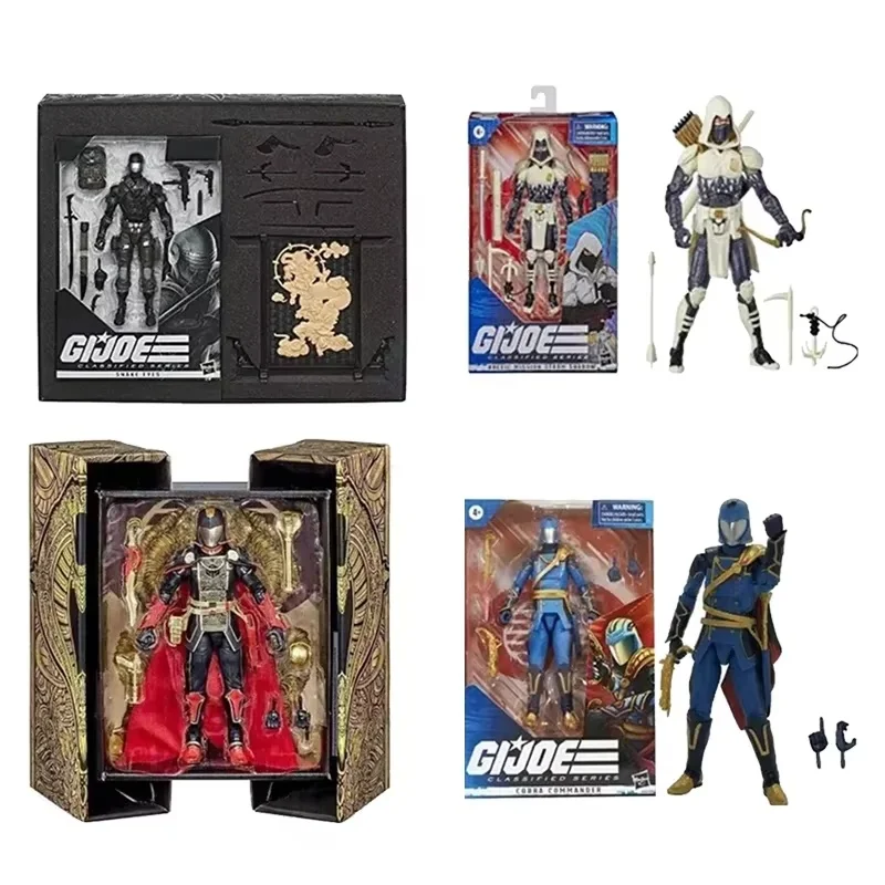 G.I.Joe Snake Eyes Deluxe Edition Storm Sha DOW Snake Supreme Cobra Commander Ko Action Figure Collection Model Toys Kids Gifts