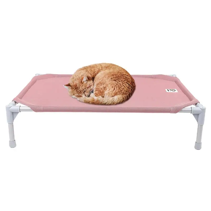 

Elevated Pet Bed Washable Kitten Standing Bed Elevated Kennel Folding Pet Camping Bed Portable Chewproof Bed For pet training