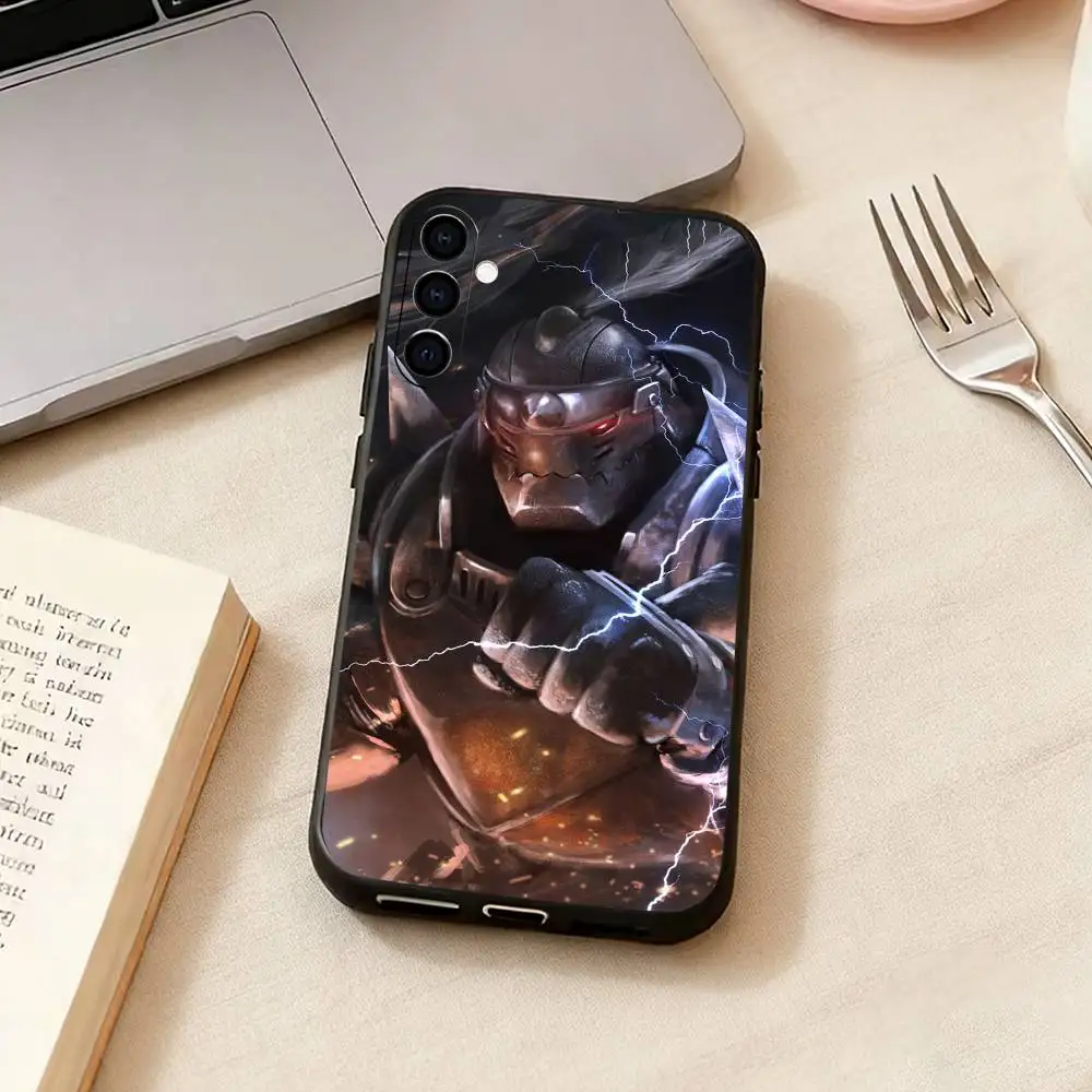 Fullmetal-l Alchemist-t Alphonse Phone Case For Samsung Galaxy A73,A72,A71,A70,A53,A52,A51,Soft Silicone Black Cover