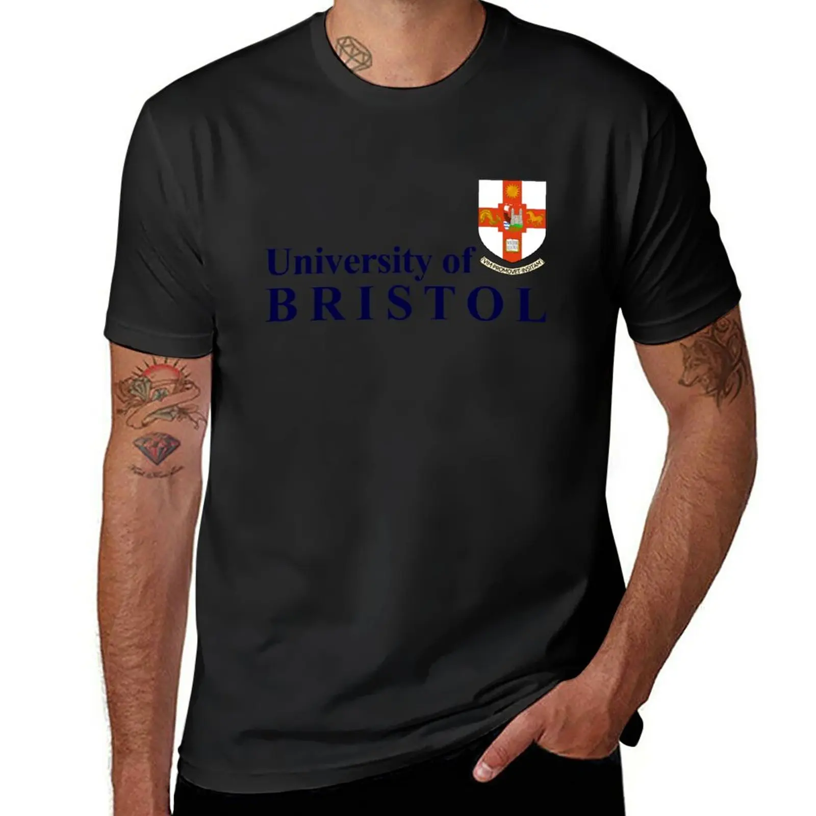 New University of Bristol T-Shirt kawaii clothes plus size tops cute tops funny t shirt workout shirts for men