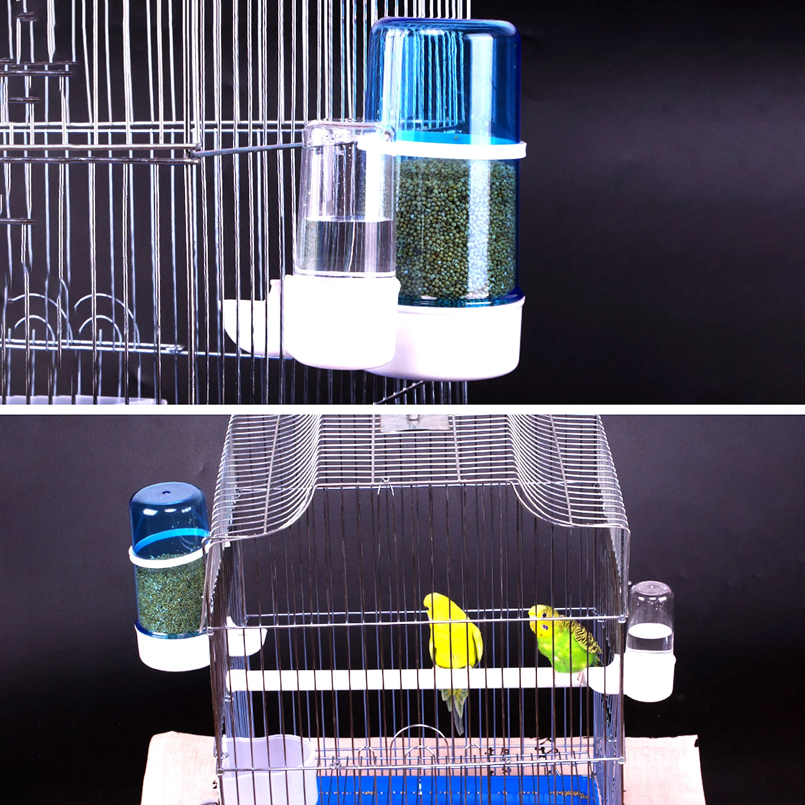 

3Pcs Bird Automatic Water Fountain Safe Plastic Material Parrot Drinking Tool Bird Drinking Bowl Automatic Water Fountain