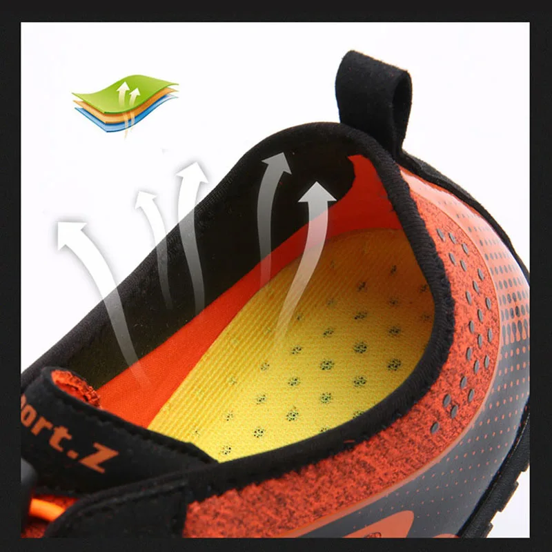 Oulylan Beach Wading Shoes Outdoor Creek Shoes Mountaineering Hiking Sneakers Men Breathable Non-slip Climbing Shoes