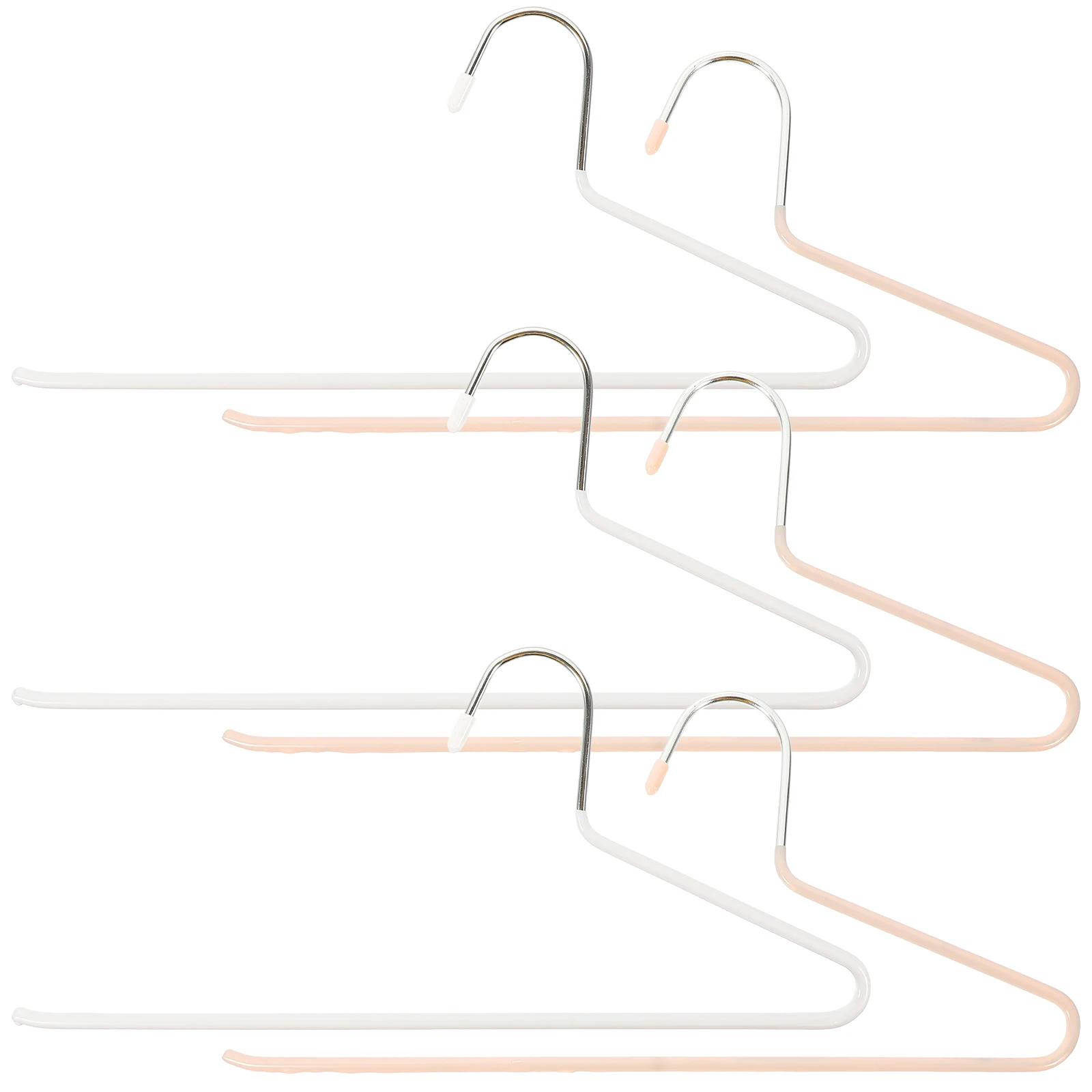 

Multipurpose Pants Hangers Plastic Dipped Smooth Edge Non Slip Open Design Closet Wardrobe Storage Home Trousers Clothes