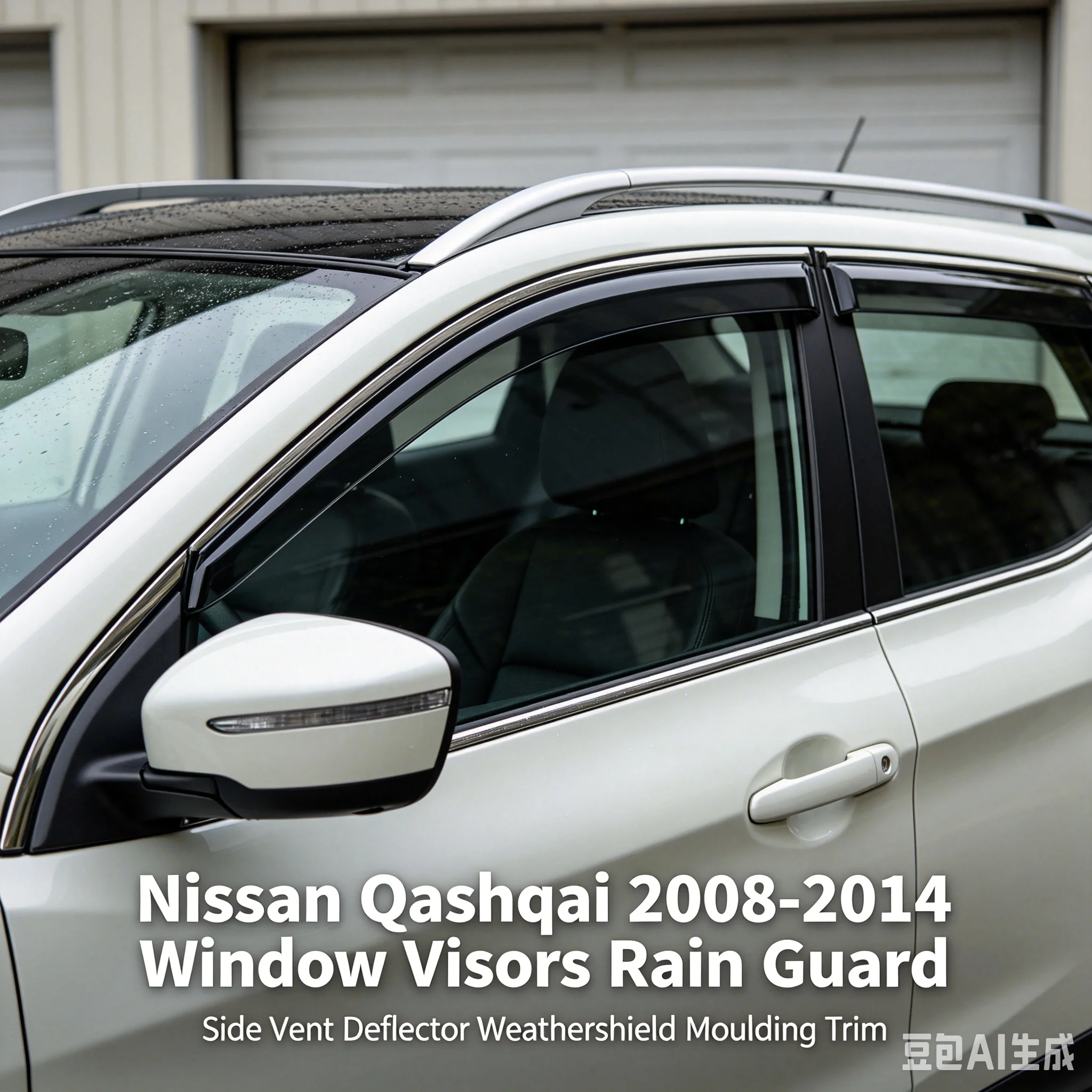 Window Visors Rain Guard Side Vent Deflector Weathershield Moulding Trim For Nissan Qashqai 2008-2025 Car Styling Accessories