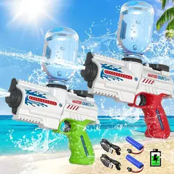 Water Guns for Children and Adults Rechargeable Electric Water Gun Range of 9 Meters Automatic Summer Water Gun Swimming Pool