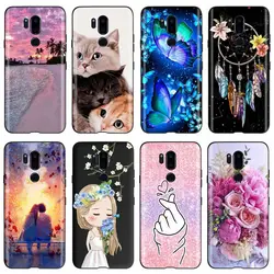 For LG G7 ThinQ Case Cute Painted Cover Soft Silicone Phone Case For LG G7 Thinq LM-G710 G710 G7+ Back Cover 6.1'' Fundas Bumper
