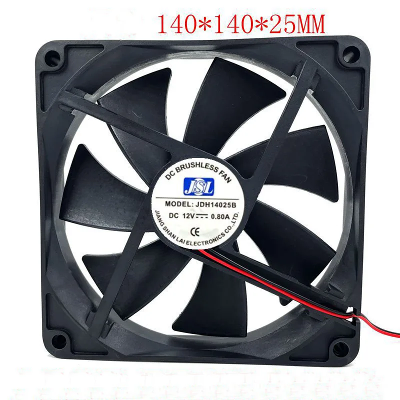 

Cooling Server Fan For Original JSL 14CM 12V 0.80A JDH14025B Four-wire PWM Super Air Volume Chassis Fan