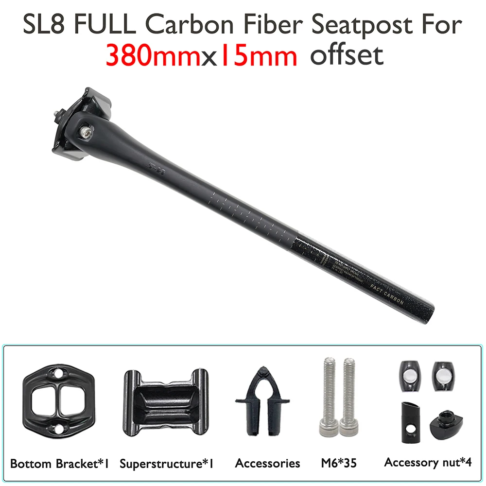 Lightweight Carbon Seatpost for SL8 Road Bike 0/15mm Offset