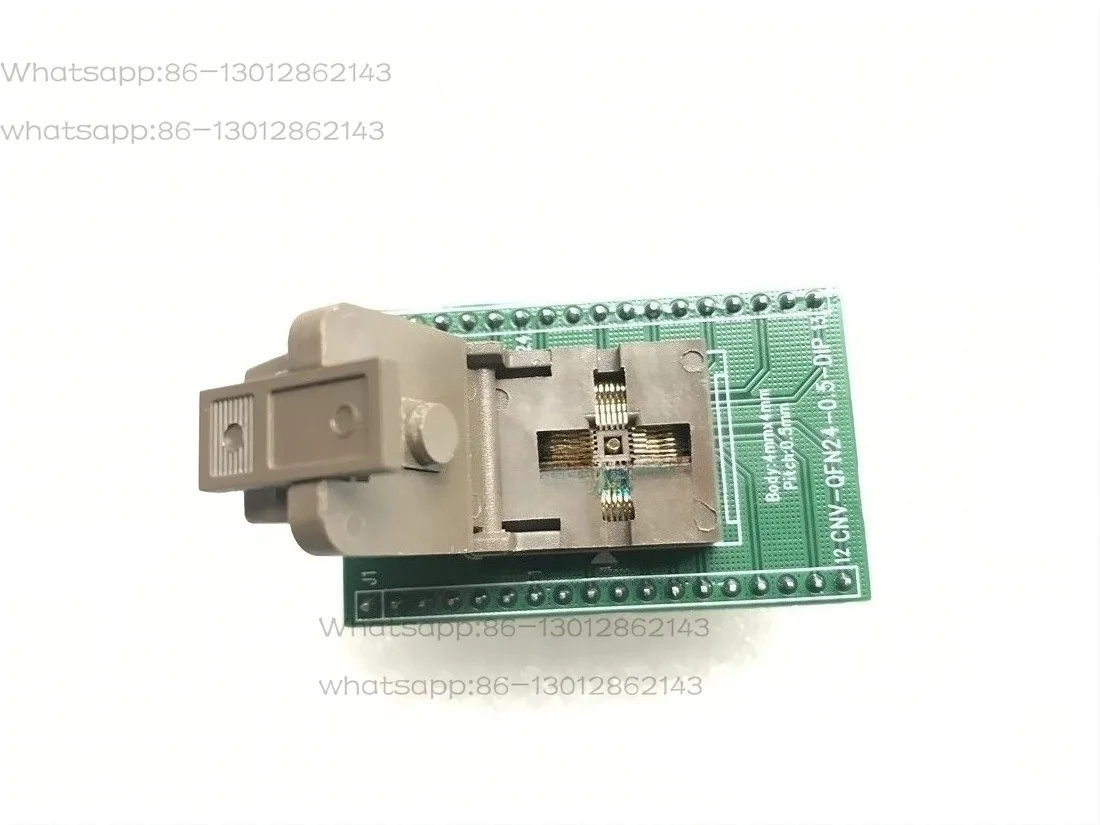 QFN24 TO DIP Programming Adapter QFN24P 0.5mm Pitch Package Size 4x4mm VQFN24 IC Test And Burn In Socket