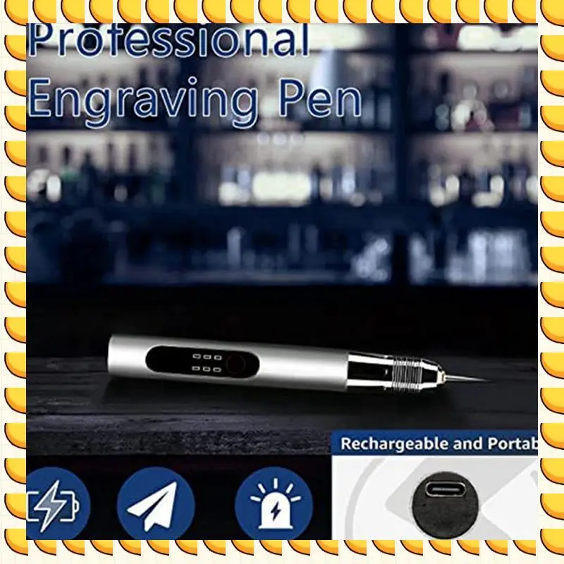 

BAAU 1 Set Electric Engraving Pen SB Rechargeable Mini Grinding Pen Polishing Nail Machines Cordless Engraving Tool, A
