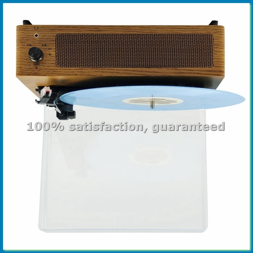 Bluetooth Record Player Multi-Functional Vintage Turntable Phonograph Wooden Vinyl Record Audio Player EU Plug-A56M