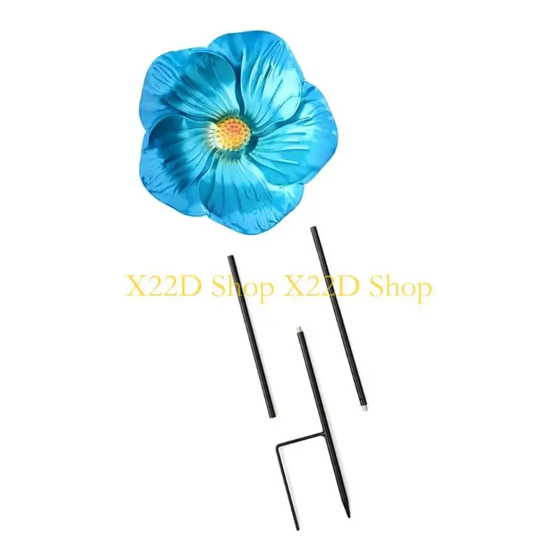 X22D Artistic Flower Bird Feeders for Garden Durability Attracts Wild Birds Weatherproofed Easy Setups Outdoor Decoration