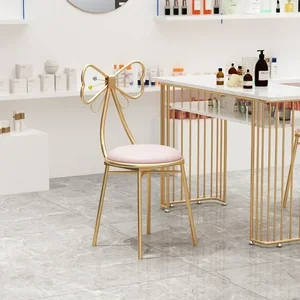 Minimalist lüks makyaj, makyaj taburesi, kelebek sırtlı sandalye, minder, peluş yemek odası ve yatak odası için mükemmeldir sandalyede en çok satılan 7 kelebek-no. 8