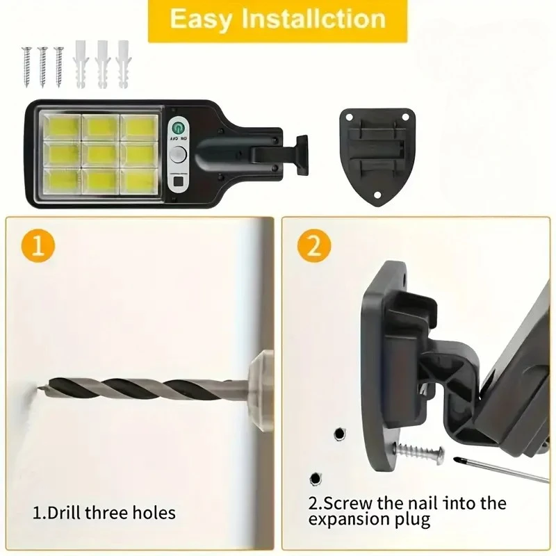 1/2/4 ضوء حثي يعمل بالطاقة الشمسية في الهواء الطلق مع مستشعر فائق السطوع وجسم الإنسان 3 أوضاع إضاءة مناسبة لمرآب الحدائق #3