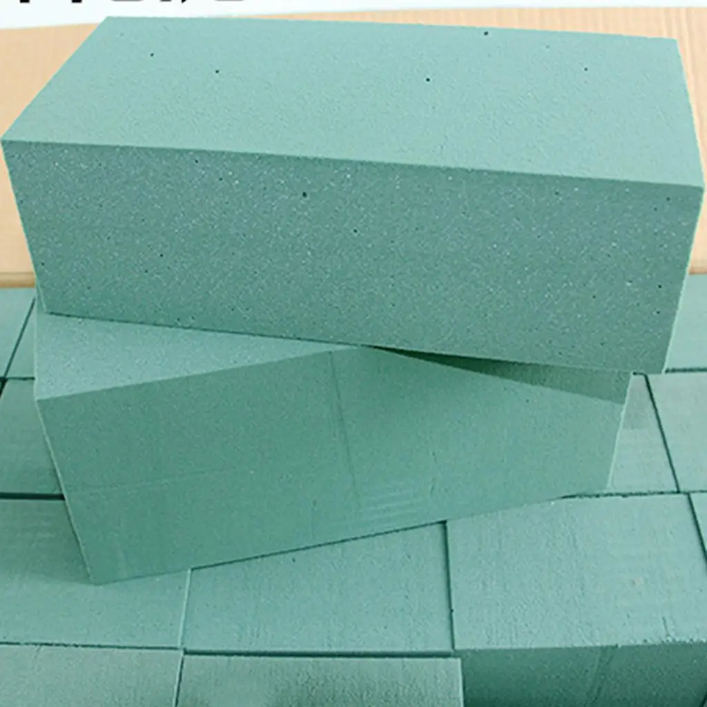 Green Styrofoam Floral Mud Craft Flowers Block for Wedding Design Beauty Parlor and Club Decoration