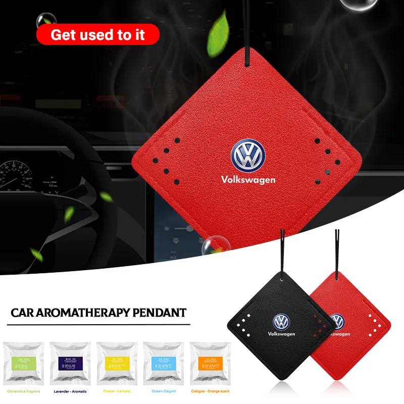 Car Fragrance Pendant Air Freshener Car Rear View Hanging Aromatherapy For Volkswagen VW Golf Polo Tiguan Passat Touareg Magotan