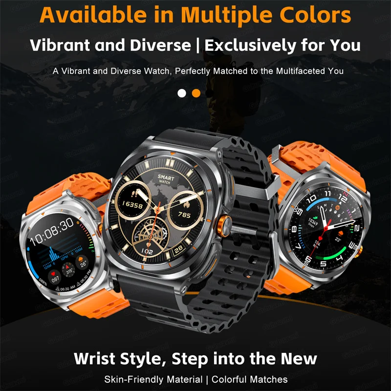 2025new esportes ao ar livre relógio inteligente masculino tela amoled freqüência cardíaca à prova dwaterproof água chamada tws fone de ouvido smartwatch esportes fitness rastreamento