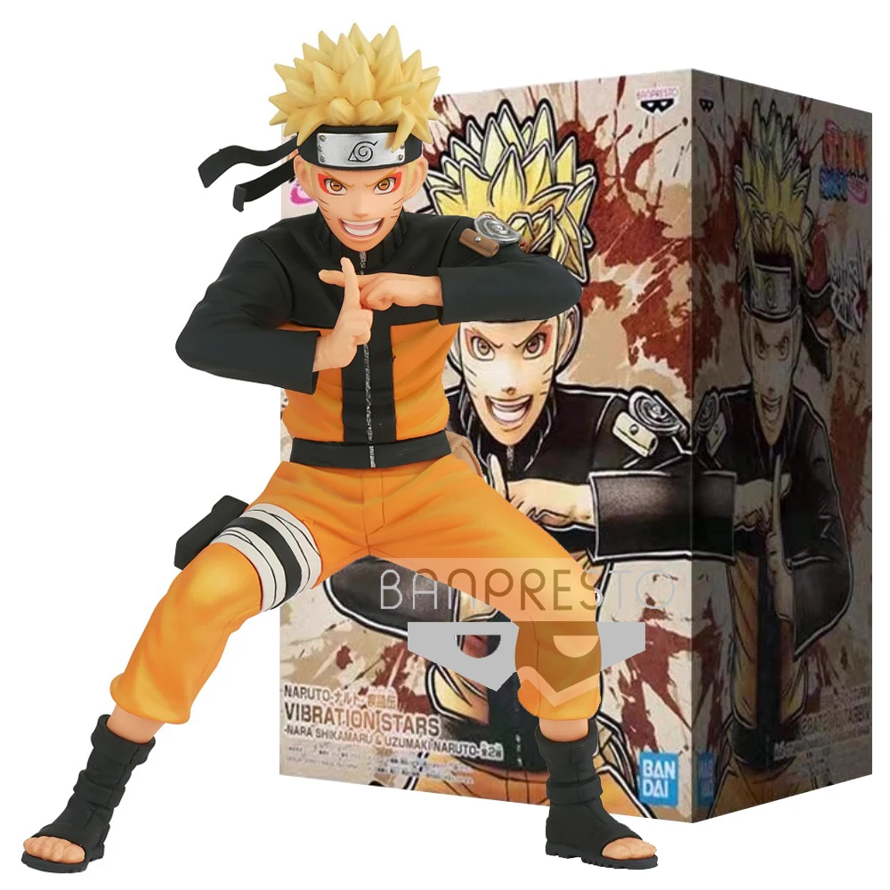 17CM Anime Naruto Figure NARA SHIKAMARU＆UZUMAKI NARUTO B VIBRATION STARS Model Toy Gift Collection Action Figure PVC