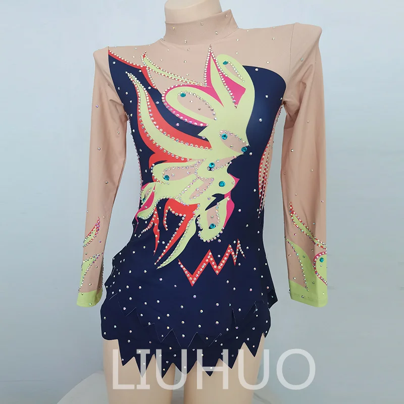 LIUHUO Rhythmic Gymnastics Leotard Cheerleading Costumes Aerobics Performance Costumes Group