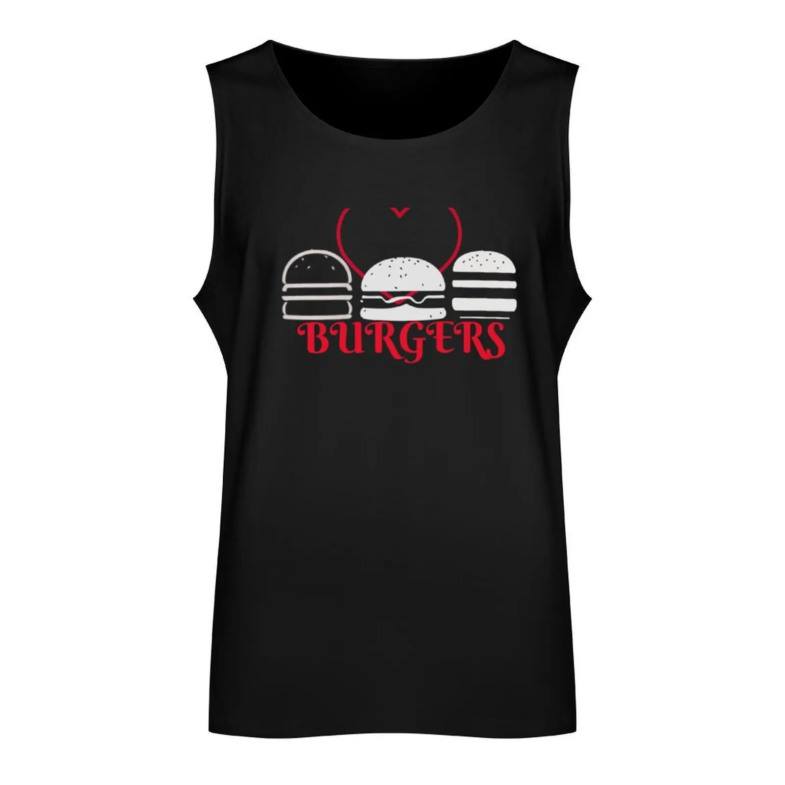 LOVE BURGERS - HAMBURGERS Tank Top sleeveless Men's t-shirts bodybuilding