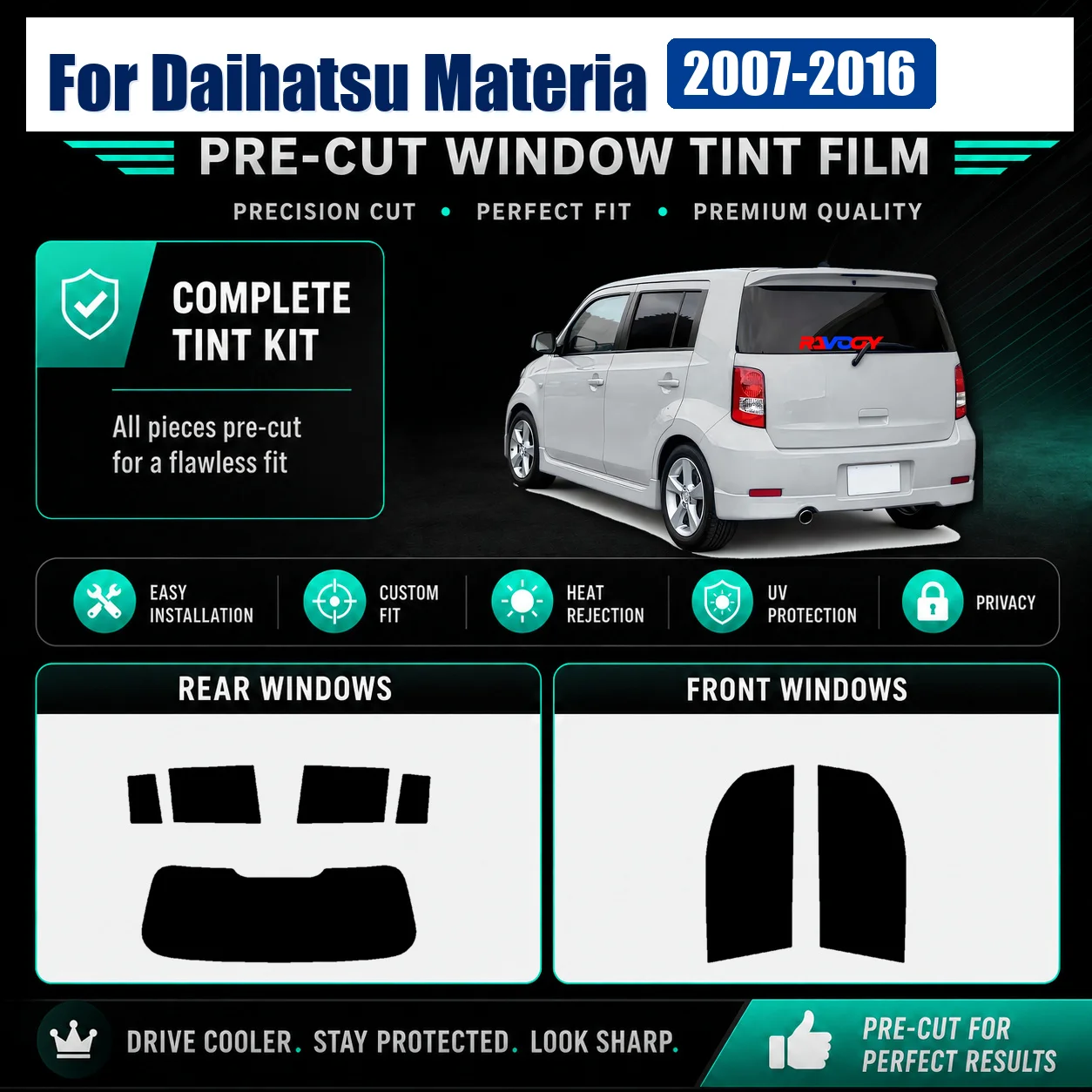 for-daihatsu-materia-2007-2016-pro-grade-front-rear-window-tint-film-uv-heat-rejection