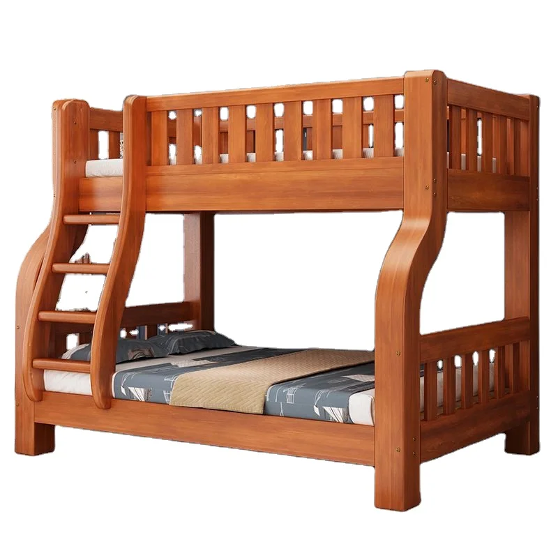 

Hot Popular Modern Solid Pine Wood Toddler House Bed Frame Kids Bunk for room Crib Younger Children