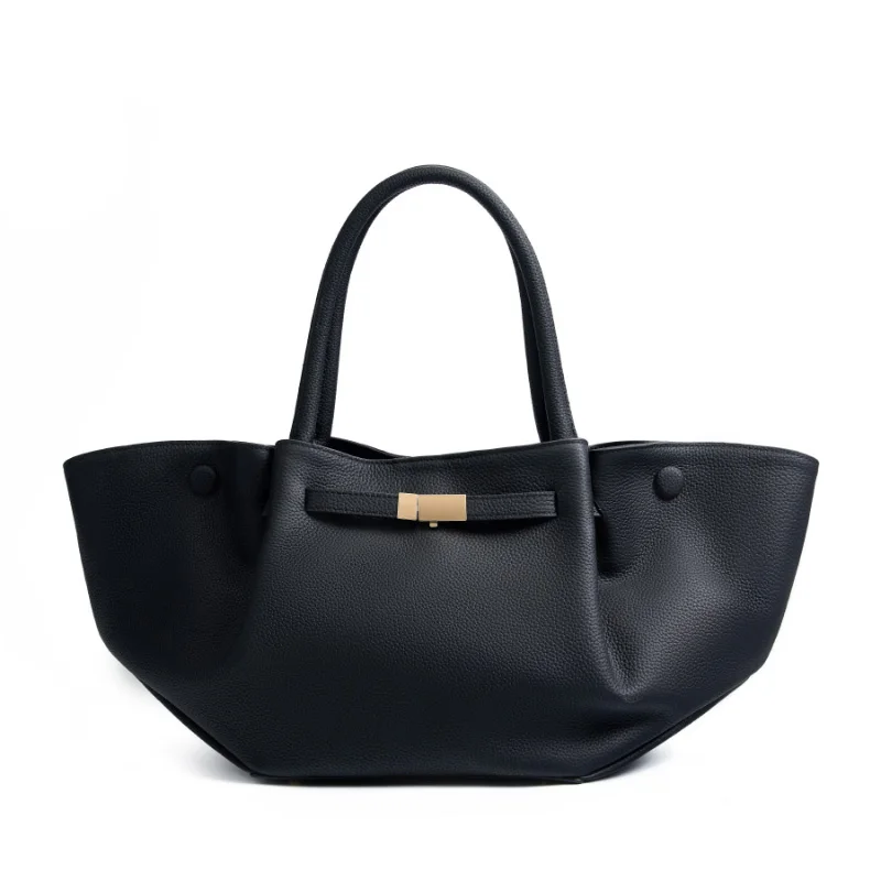 Bolso de mano de diseñador de lujo para mujer, nuevo bolso de hombro de gran capacidad de cuero genuino, bolsos de mano de piel de vaca de alta calidad para mujer 3050