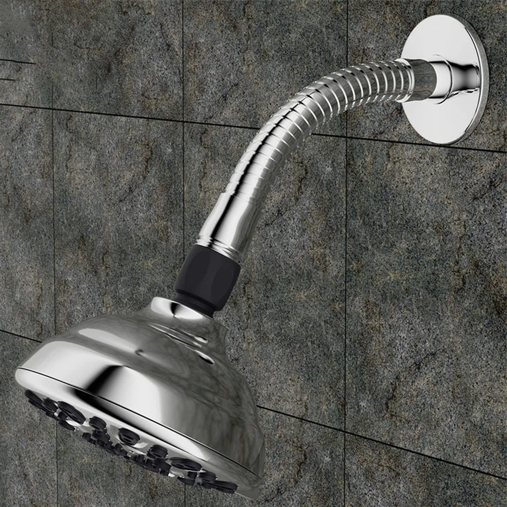 For Perfect Shower Experience Adjustable Shower Head Plumbing Connection Tarnish-Free Material Angle Adjustment Feature