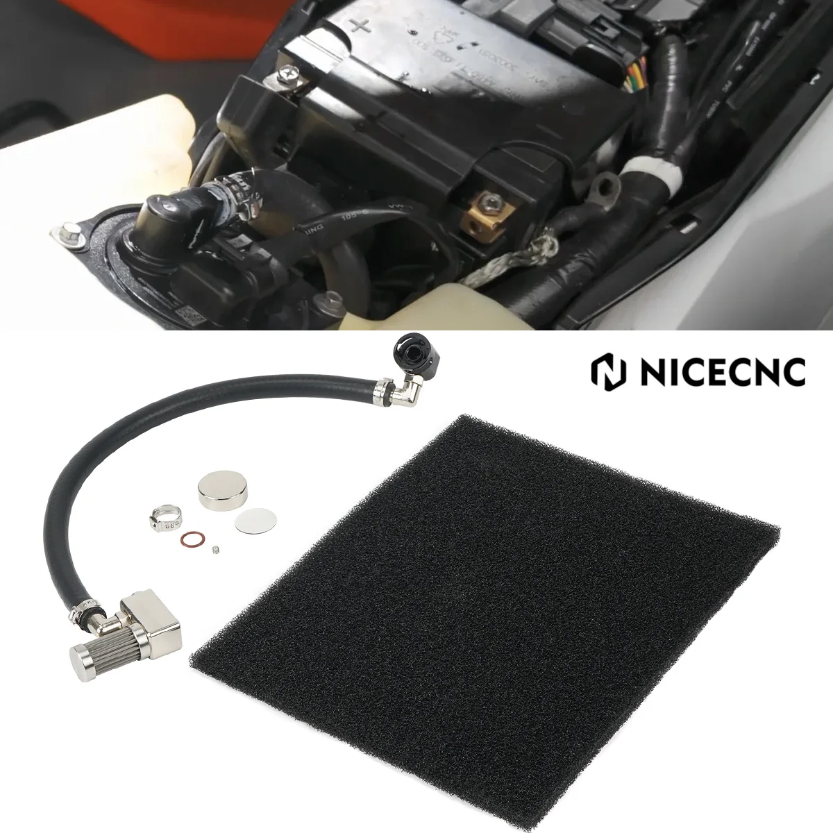 

For KTM EXC 300 2026 2025 2024 Fuel Tank Extension Tube Fuel Transfer Kit XW-F 500 EXC-F 450 SX-F 350 XCF 250 XC 200 150 SX 125