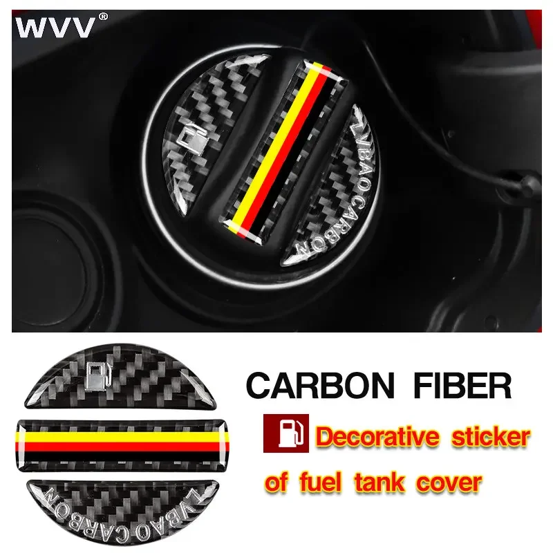 

Carbon Fiber Fuel Tank Cap Cover Decorative Stickers for For Buick VERANO ENCORE GX GL6 2018 - 2020 for Opel Vauxhall Astra K