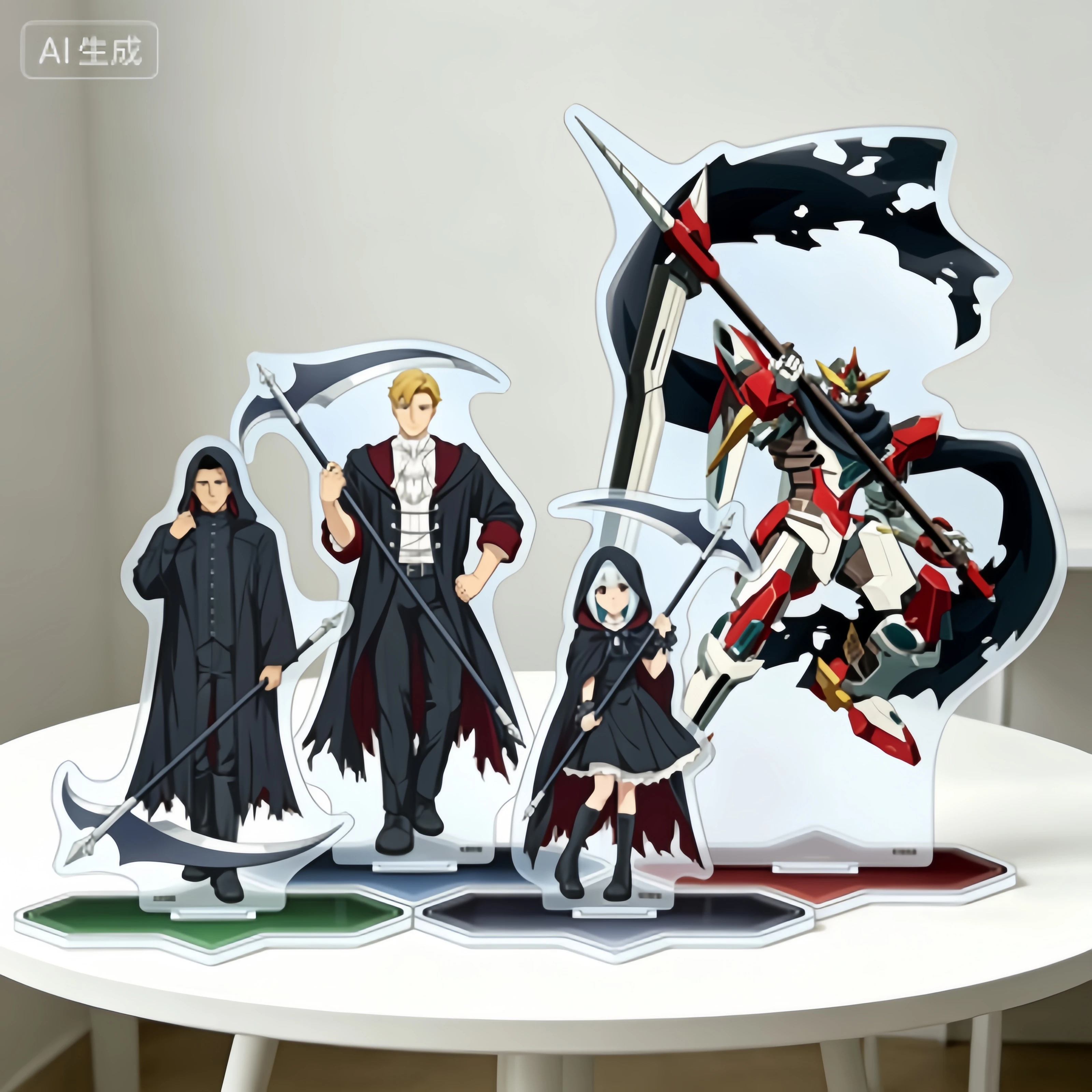 Anime de combate robótico Brave Bang Bravern! Nuevo estilo, soporte acrílico, adorno de escritorio, decoración para estantería, regalos, llavero de 15 cm