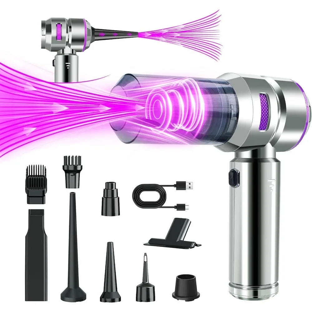 

Car Vacuum Cleaner Cordless, 21000Pa Wireless Handheld Car Vacuum Cleaner Strong Suction, 4 in 1 Mini Vacuum Portable Cordless,1