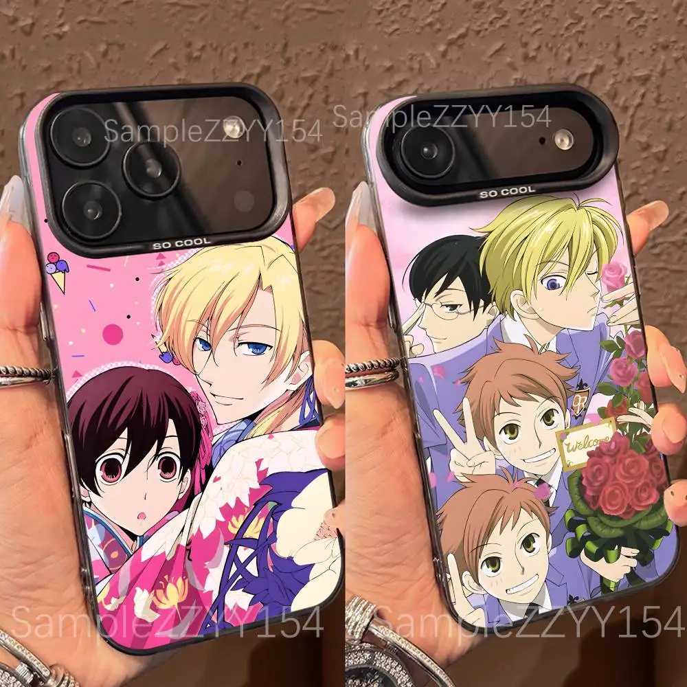 

Ouran High School Host Club Phone Case For IPhone 15,16,17,13,14,11,12,Pro,Max,Plus,E,Air,Mini Gray Matte Shockproof Back Cover