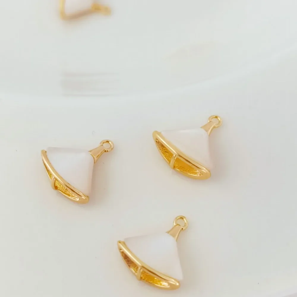 

14K Gold-plated Shell Dress Pendant, Bracelet, Necklace, Earrings, Handmade DIY Jewelry Accessories Materials