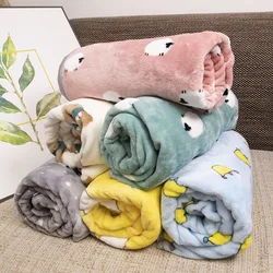 Manta de franela suave para perro, Sábana de cama cálida y cómoda para mascotas, alfombrilla de dibujos animados para gatos y perros, suministros para mascotas, Invierno