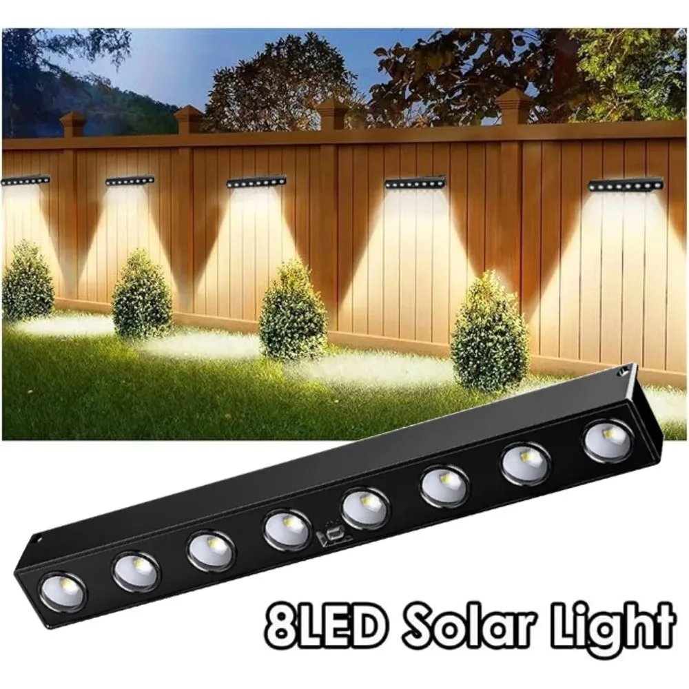 Solar Porch Lights LED Outdoor Waterproof Decor Wall Lights for Garden Fence Sign Numbers Decor Lighting Balcony Staircase Fence