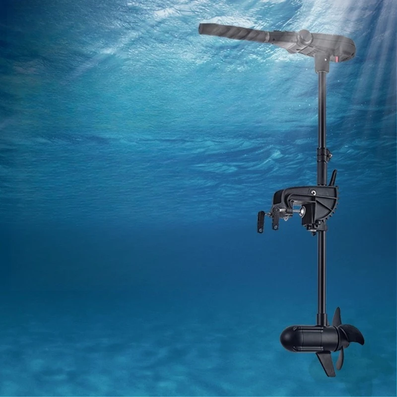 Hanfly 12V Brushless Electric Outboard Motor with Propeller for Fishing & Inflatable Boats, Marine Thruster System