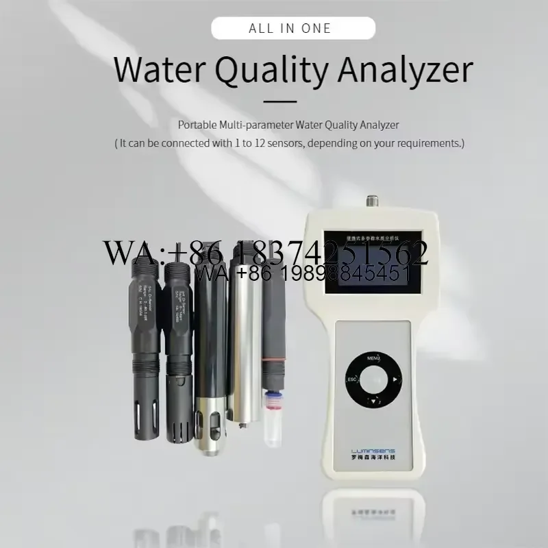 Wmwmnu for Wmwmnu Digital 6 in 1 Water Quality Tester Ammonia Nitrogen DO Nitrite PH Meter Probe Test Kit for Fish Farming