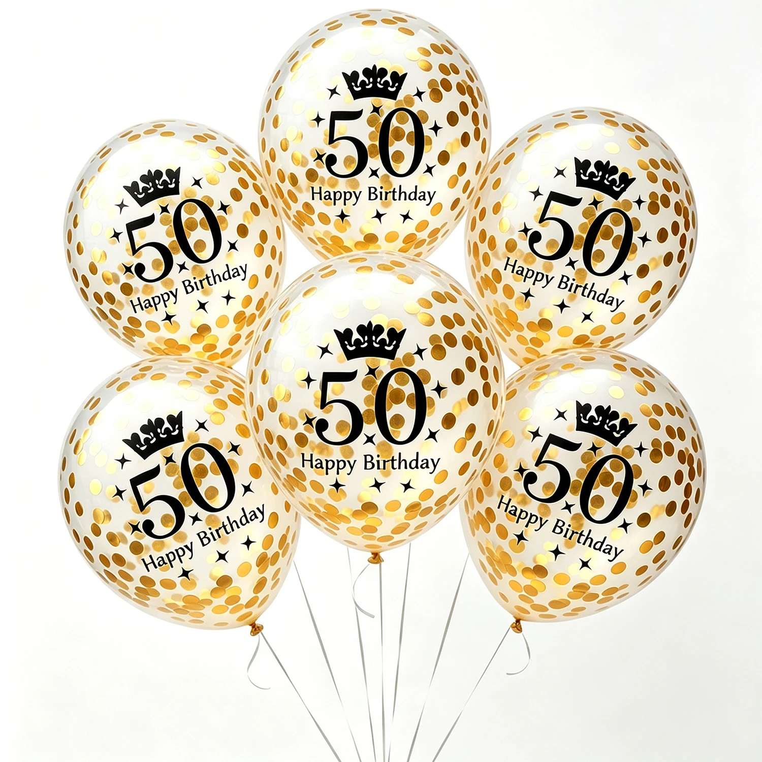 Alles Gute zum Geburtstag Nummer 30/40/50/60/70 Luftballons für Geburtstagsfeier-Dekorationen Frauen Männer Gold/Schwarz/Rot/Rosa/Rot/Blau/Mehrfarbig – Detail 1