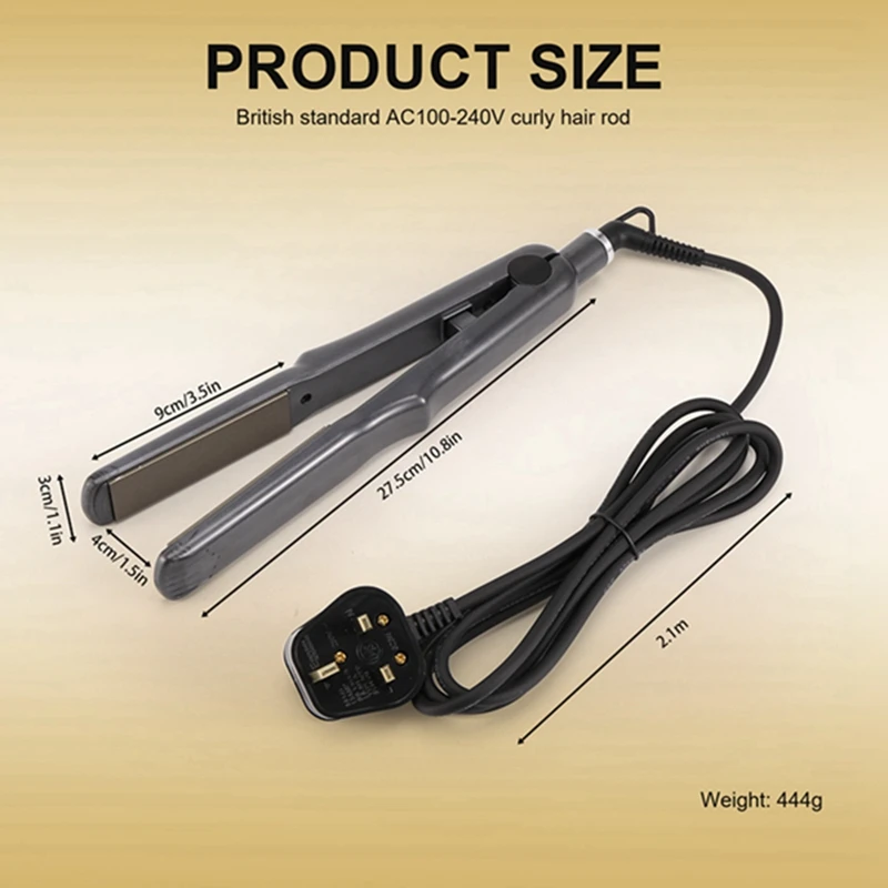 Curling Iron ข้าวโพดแผ่น Curling Iron สําหรับ Salon ในครัวเรือนผมข้าวโพดแผ่นเฉพาะลูกกลิ้งไอน้ําสําหรับผม Volume UK Plug