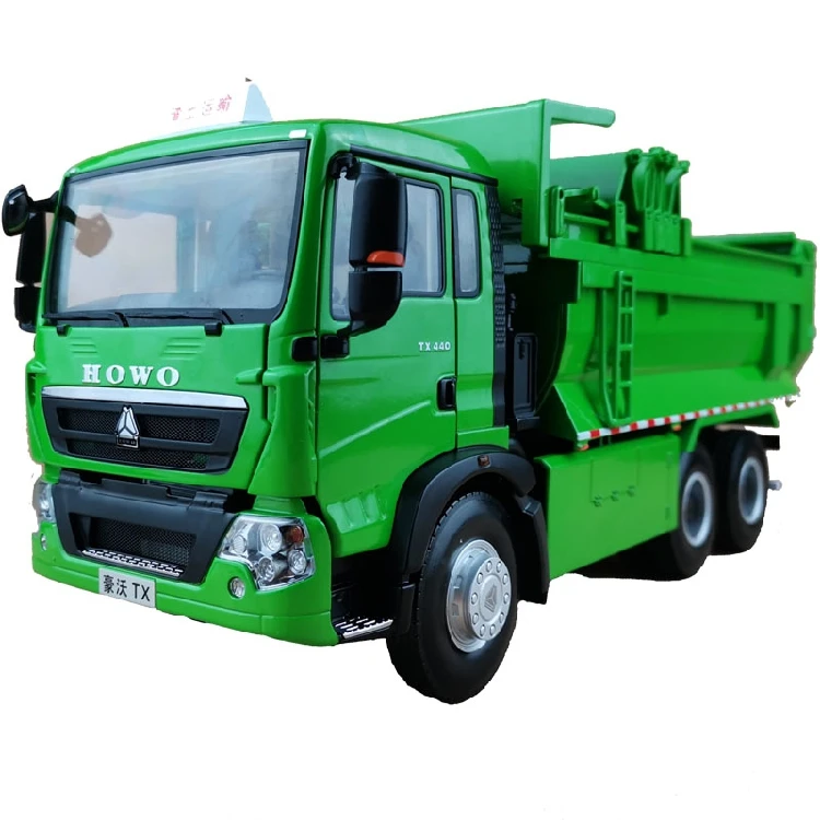 Collectible Alloy Model Toy 1:24 Scale Heavy Duty Truck SinoTruk HOWO TX Dump Truck Construction Vehicles Diecast Toy Model