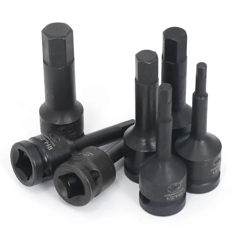 1/2 Inch Drive Impact Hex Bit Socket Set Allen Metric H4 H5 H6 H7 H8 H9 H10 H11 H12 H13 H14 H15 H16 H17 H18 H19