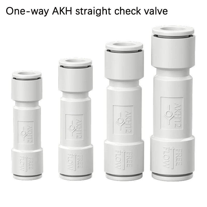 Non Return AKH straight through Check Valve One Way Air Check Valve 4mm 6mm 8mm 10mm pneumatic AKH4/AKH6/AKH8/AKH10/AKH12