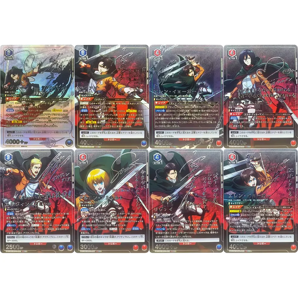 DIY UNION ARENA Sammelkarten Attack on Titan Eren Jaeger UA23BT JPN Hochwertiges, selbstgemachtes Spiel Anime-Karten Geschenkspielzeug